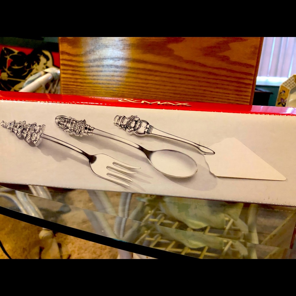 Sterling Silver Christmas Serving Set